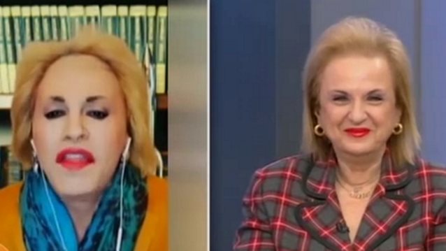 Η Ματίνα Παγώνη αντιδρά στη μίμηση του Τάκη Ζαχαράτου