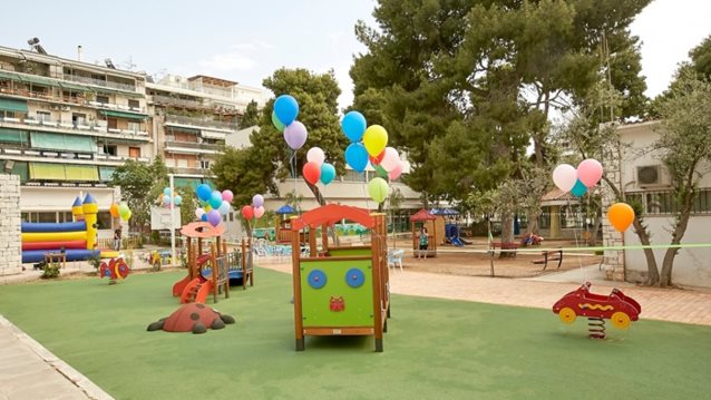 H HENKEL HELLAS υποστηρίζει το Πρότυπο Εθνικό Νηπιοτροφείο
: Δωρεά καινούργιας παιδικής χαράς και ολοήμερη εθελοντική δράση από τους υπαλλήλους της!