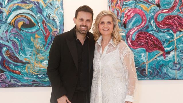 Η Βάσω Γεωργιάδου παρουσίασε την νέα ατομική έκθεση ζωγραφικής της στο Ίδρυμα Εικαστικών Τεχνών Τσιχριτζή