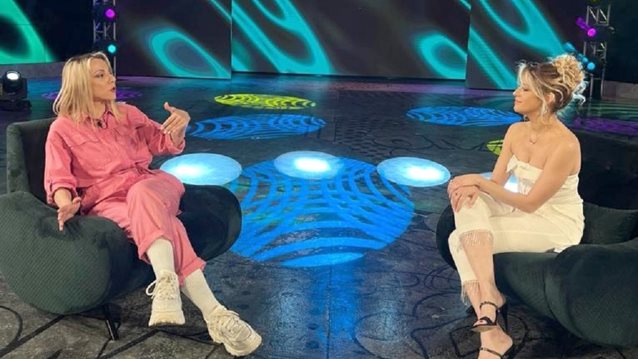 Η Ματίνα Νικολάου και ο Αντώνης Βλοντάκης στην εκπομπή &quot;Μαμά-δες&quot; με την Τζένη Θεωνά