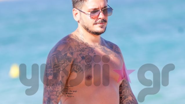 Στράτος Αντιπαριώτης: Τρυφερά ενσταντανέ με τη σύντροφό του στην παραλία