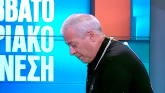 Ο Νίκος Μάνεσης αποχώρησε από την εκπομπή μισή ώρα πριν το τέλος: &quot;Δικιά σου η εκπομπή&quot;