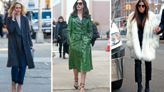 Πόσα Υπέροχα Παλτό Χωρούν Σε Μία Κινηματογραφική Ταινία;: Oι πρωταγωνίστριες του «Ocean&#39;s Eight» συναγωνίζονται για το πιο ωραίο πανωφόρι!