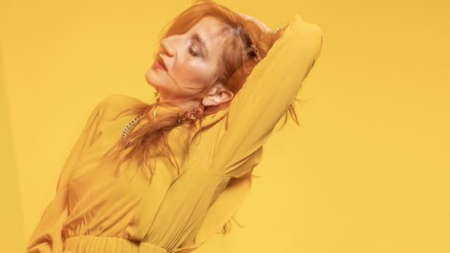 H Μαρία Παπαγεωργίου στον Κήπο του Μεγάρου