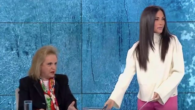 Κοινωνία Ώρα Mega | Ματίνα Παγώνη σε Ανθή Βούλγαρη: "Θα σοβαρευτείτε ή θα σηκωθώ να φύγω;"