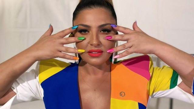 Έλενα Παπαρίζου | Μαζί με τους χορευτές της Μαρίνας Σάττι πριν τον ημιτελικό της Eurovision