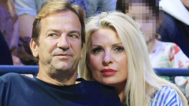 Ελένη Μενεγάκη &amp; Μάκης Παντζόπουλος | Όλες οι φωτογραφίες από τη σπάνια κοινή εμφάνιση μετά από μήνες