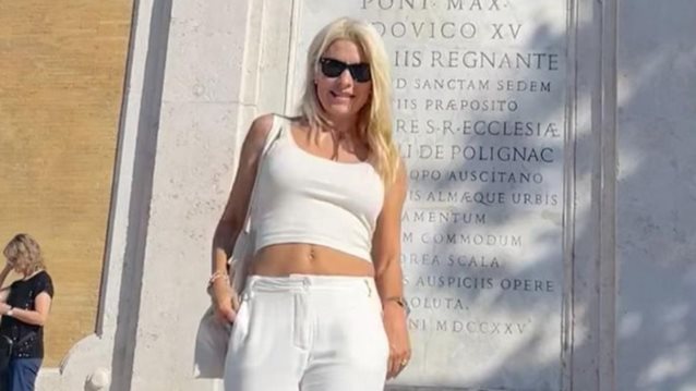 Η Ελένη Μενεγάκη στη Ρώμη | Δείτε τις φωτογραφίες