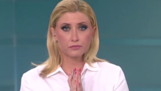 Σία Κοσιώνη: Η στιγμή που λύγισε στον αέρα του δελτίου του ΣΚΑΪ