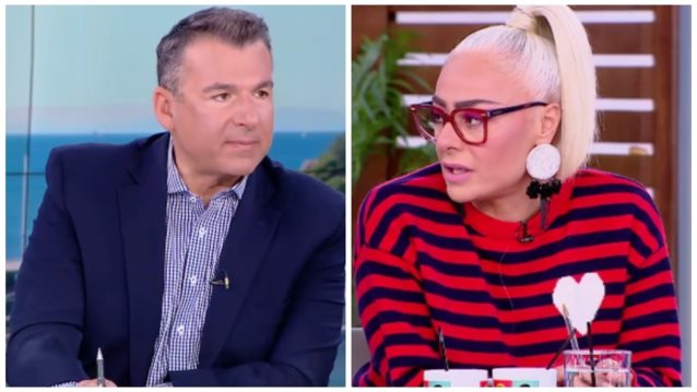 Γιώργος Λιάγκας: &quot;Θα σου απαντήσω, αν με αφήσει η Άρια - Αλλάζω θέμα, δεν έχει σημασία. Εδώ, να την κάνει η κυρία Καλύβα την εκπομπή&quot;