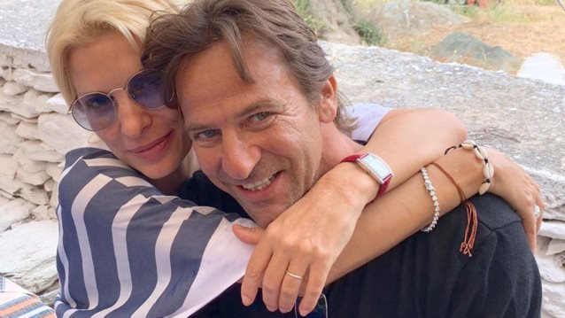 Ελένη Μενεγάκη: Ακόμα μία φωτογραφία από το τριήμερο στην Άνδρο