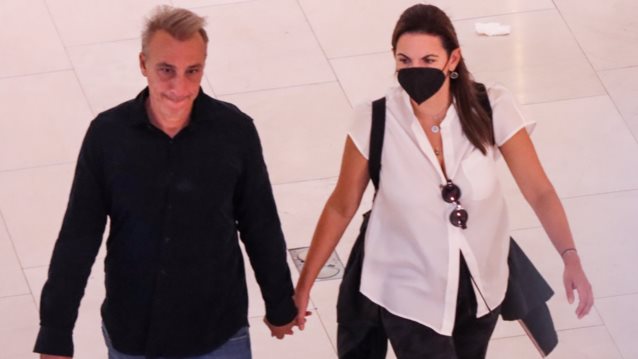 Όλγα Κεφαλογιάννη &amp; Μίνως Μάτσας χεράκι -χεράκι στην Αθήνα