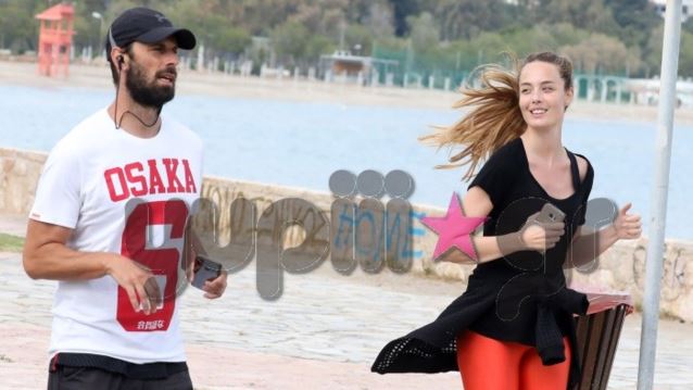 Αντωνία Καλλιμούκου &amp; Νίκος Παραδείσης: Για τρέξιμο στο Καβούρι! Δείτε τα σπάνια στιγμιότυπα