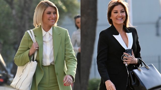 Σία Κοσιώνη και Ράνια Τζίμα | Οι power dressing εμφανίσεις τους με κόκκινα κοστούμια