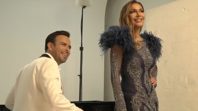 Δέσποινα Βανδή &amp; Κωνσταντίνος Χριστοφόρου φωτογραφίζονται για τη συνεργασία τους στην Κύπρο! Οι εντυπωσιακές backstage φωτο μαζί με τους ΟΝΕ