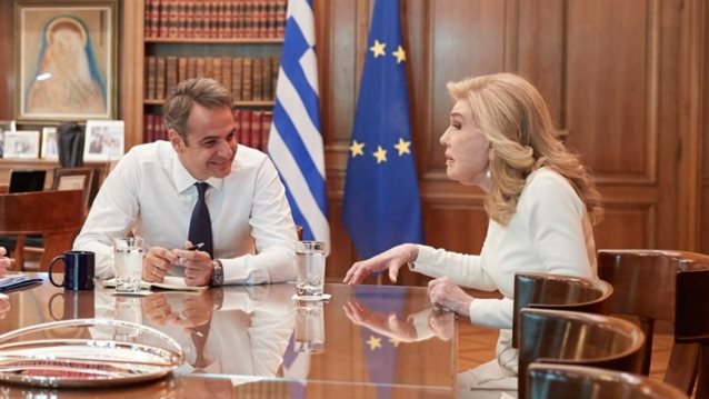 Το &quot;αντίο&quot; του Κυριάκου Μητσοτάκη στη Μαριάννα Βαρδινογιάννη: &quot;Αποχαιρετούμε με σεβασμό μία μεγάλη Ελληνίδα&quot;