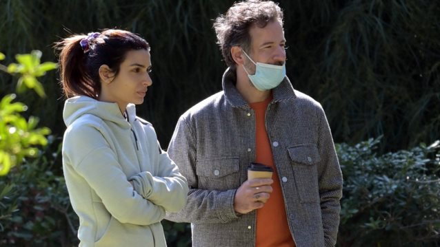 Χαλαρές στιγμές για τον Κωστή Μαραβέγια και την Τόνια Σωτηροπούλου