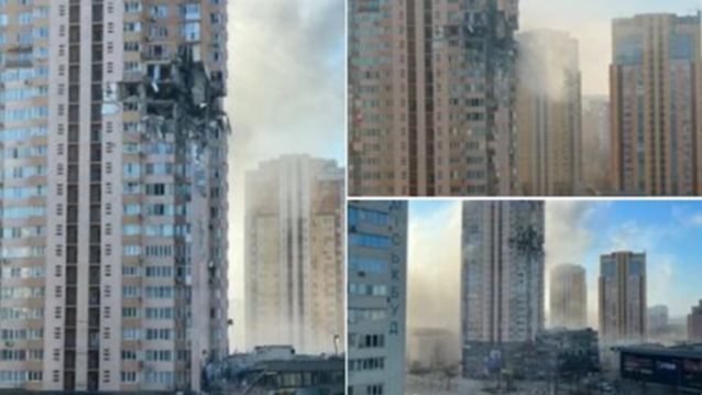 Πόλεμος Ουκρανία: Σφοδρές μάχες την τρίτη ημέρα της εισβολής - Ρωσικός πύραυλος χτύπησε πολυκατοικία στο Κίεβο – Συγκλονιστικά βίντεο