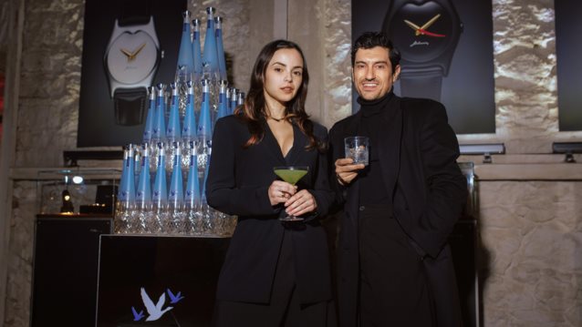 Αργύρης Πανταζάρας &amp; Σίσσυ Τουμάση με την Grey Goose Altius στην παρουσίαση του οίκου Minas