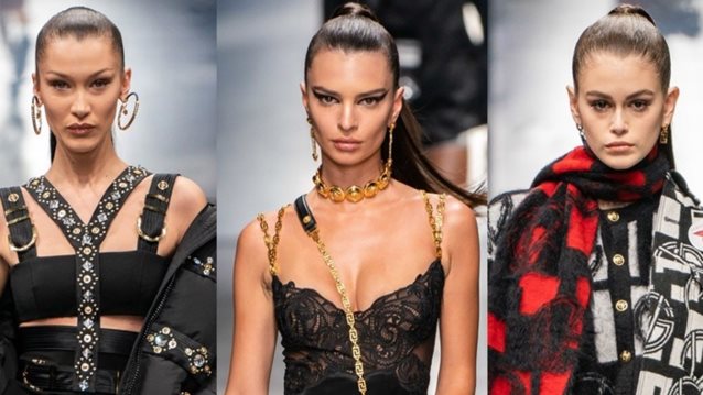 Versace: Τα πιο διάσημα μοντέλα του πλανήτη έκαναν μία εμφάνιση έκπληξη στο show του
