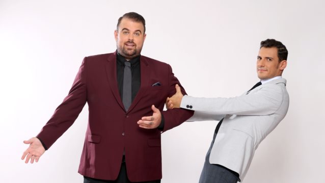 Ο Νικόλας Ράπτης και ο Σταύρος Σβήγκος στα backstage του "Ελλάδα έχεις Ταλέντο"! Δείτε τα video