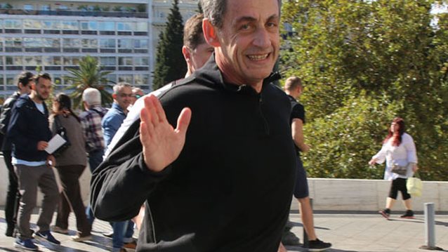 Nicolas Sarkozy: Για τρέξιμο στο Σύνταγμα: Φωτογραφίες
