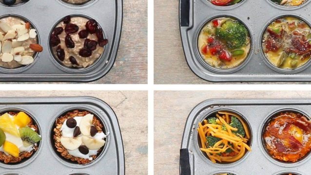 4 υπέροχες ιδέες για μάφινς πρωινού : Με αβγά ή βρόμη ή γλυκοπατάτα ή μπανάνα!