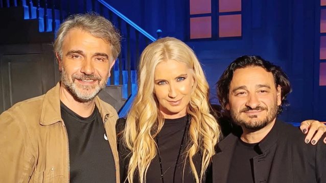 Ο Βασίλης Χαραλαμπόπουλος και ο Φάνης Μουρατίδης στο &quot;Art Week&quot; με τη Λένα Αρώνη