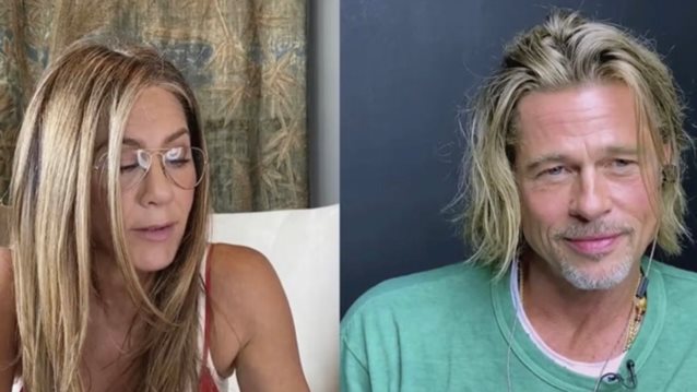 Jennifer Aniston &amp; Brad Pitt: Το πρώτο στιγμιότυπο από την κοινή τους εμφάνιση σε virtual event
