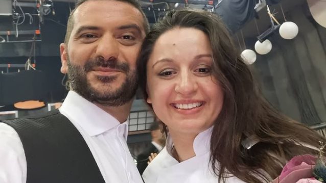 O Λεωνίδας Κουτσόπουλος ποζάρει πρώτη φορά με τη MasterChef κουμπάρα του, Μαργαρίτα Νικολαΐδη