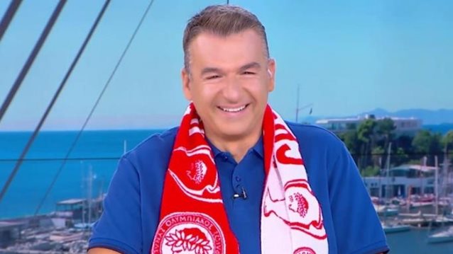 Με κασκόλ του Ολυμπιακού ο Γιώργος Λιάγκας: &quot;Αυτό που έζησα χθες με τα παιδιά μου... έκλαιγα 10 λεπτά&quot;