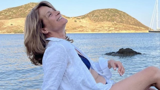 Οι φωτογραφίες από τις καλοκαιρινές διακοπές της Πέγκυς Σταθακοπούλου στην Πάτμο