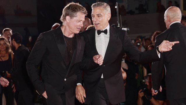 81ο Φεστιβάλ Βενετίας | George Clooney και Brad Pitt μαζί με τις συντρόφους τους, Amal και Ines de Ramon