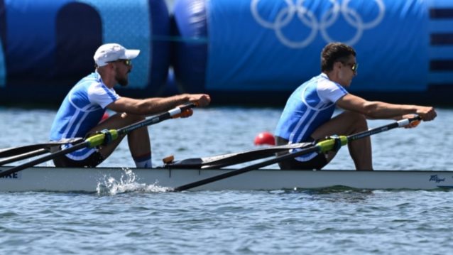 Αντώνης Παπακωνσταντίνου και Πέτρος Γκαϊδατζής προκρίθηκαν στον ημιτελικό του διπλού σκιφ ελαφρών βαρών