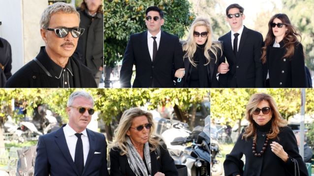 Πλήθος κόσμου στο Α’ Νεκροταφείο για το τελευταίο αντίο στον Αντώνη Λυμπέρη