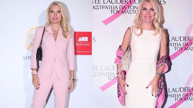 Ελένη Μενεγάκη: Όλες οι εμφανίσεις της ως Πρέσβειρα της Εκστρατείας Ενημέρωσης για τον καρκίνο του μαστού