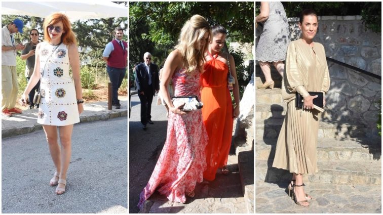 Τζένη Μπαλατσινού &amp; Βασίλης Κικίλιας : Δείτε τι φόρεσαν στον γάμο τους οι λαμπεροί καλεσμένοι
