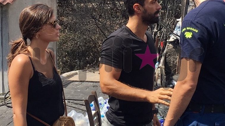 Σάκης Τανιμανίδης &amp; Χριστίνα Μπόμπα: Στο πλευρό των πληγέντων στο Μάτι