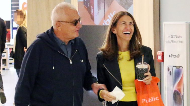 Ο Γιάννης Πρετεντέρης σε μία σπάνια δημόσια εμφάνιση με τη σύζυγό του