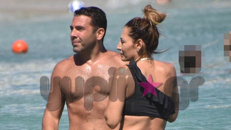 Αλέξανδρος Αγγλούπας &amp; Όλγα Ζαπουνίδου: Χαλαρές στιγμές μετά τον γάμο τους στη Μύκονο!