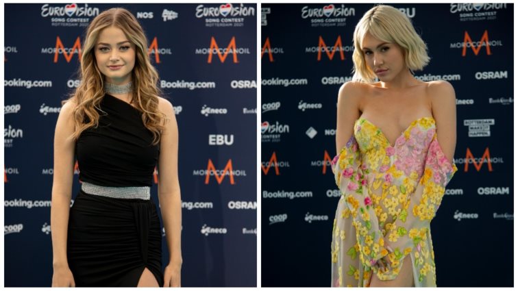Stefania &amp; Έλενα Τσαγκρινού έλαμψαν στο Turquoise χαλί της Eurovision