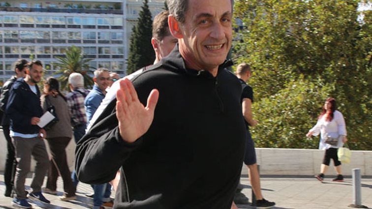 Nicolas Sarkozy: Για τρέξιμο στο Σύνταγμα: Φωτογραφίες