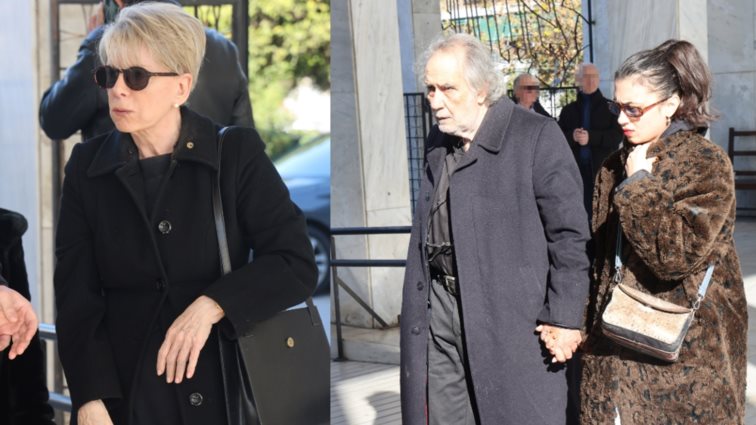Κηδεία Σύλβας Ακρίτα: Βαθιά θλίψη στην κηδεία της - Ο Κώστας και ο Παύλος Αρζόγλου στο πλευρό της Έλενας Ακρίτα