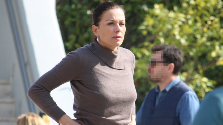 Η Τζίνα Αλιμόνου σε χαλαρές στιγμές στο Golden Hall