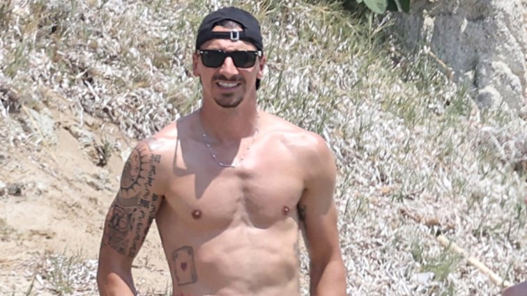 O Zlatan Ibrahimovic στη Μύκονο με την οικογένειά του