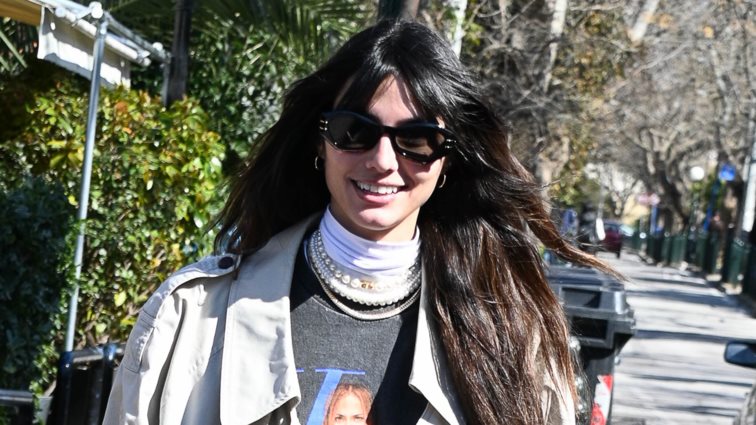 Η Ηλιάνα Παπαγεωργίου σε καθημερινές στιγμές στην Κηφισιά