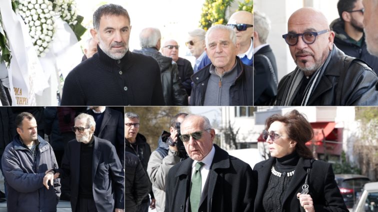 Πλήθος κόσμου στο τελευταίο αντίο στον Τάκη Οικονομόπουλο