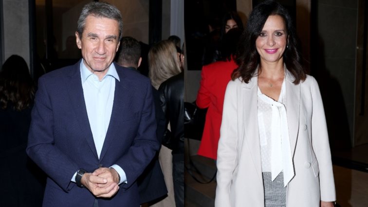 Σπάνια κοινή βραδινή εμφάνιση του Ανδρέα Λοβέρδου &amp; της Δήμητρας Σιγάλα