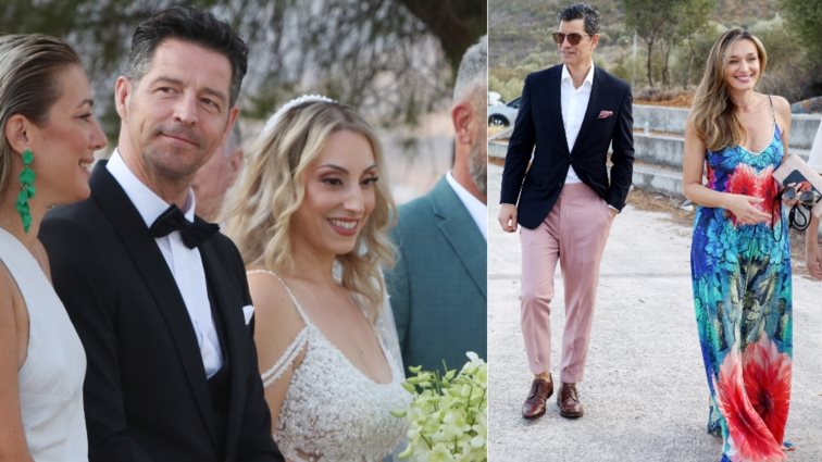 Παντρεύτηκαν ο Απόστολος Ρουβάς και η Φανή Γιαβρίδου - Στο πλευρό τους ο Σάκης Ρουβάς και η Κάτια Ζυγούλη