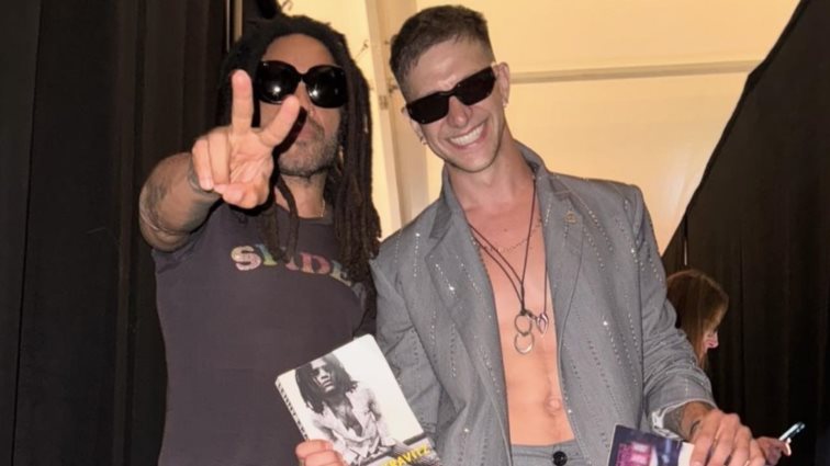 Η φωτογραφία του Ηλία Μπόγδανου με τον Lenny Kravitz: &quot;Τα όνειρα γίνονται πραγματικότητα&quot;